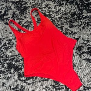 Red One Piece Swimsuit